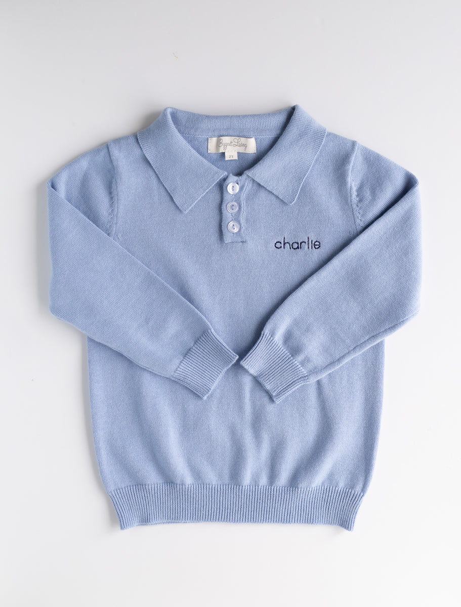 トップス fluss knit polo SORBET POLO - PALE MINT Jacquard Knit Polo | GUESS