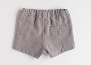 Gray Herringbone Shorts