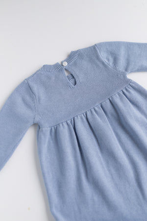 Welcome Baby Gown DUSTY BLUE