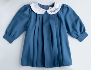 Long Sleeve Pleated Dress