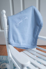 Welcome Baby Blanket DUSTY BLUE