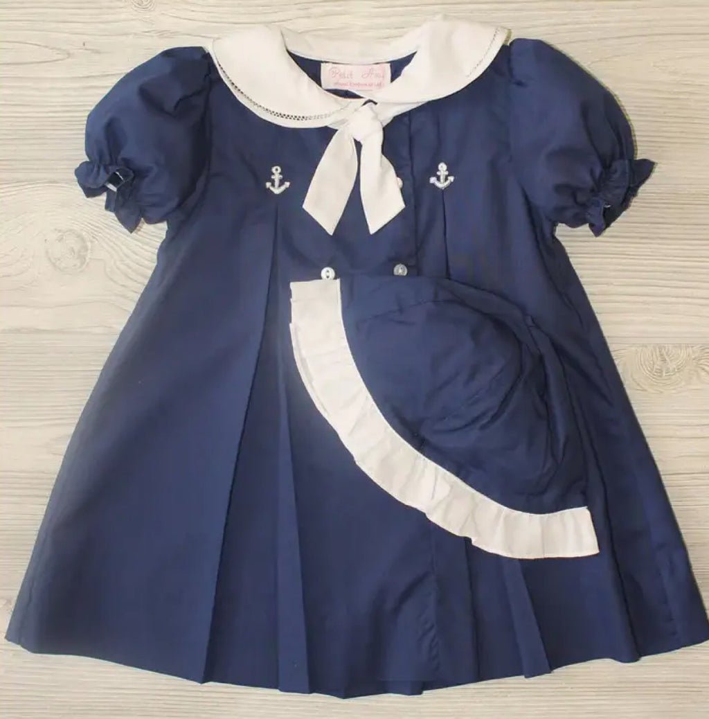 Sailor Dress with Anchors NAVY