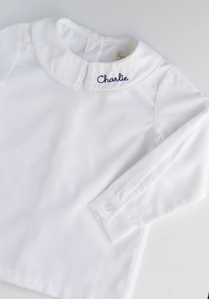 Boys Long Sleeve Eton Collar Blouse