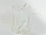 Boys Long Sleeve Round Collar Onesie