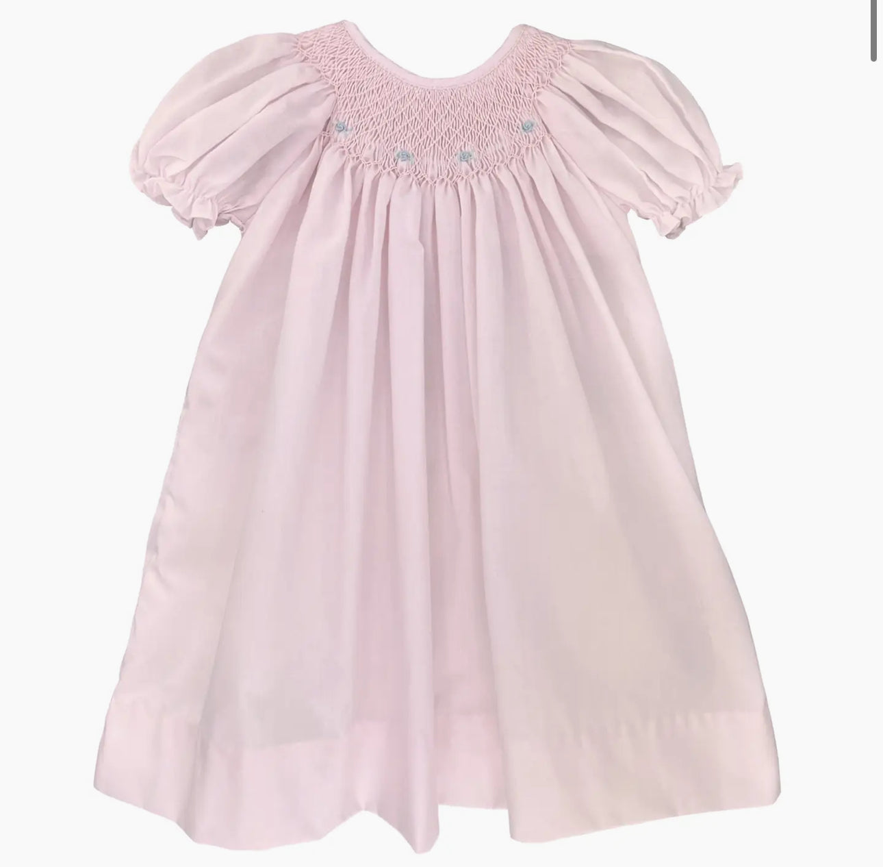 Smocked Raglan Daygown PINK