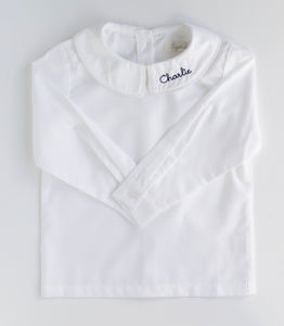 Boys Long Sleeve Eton Collar Blouse