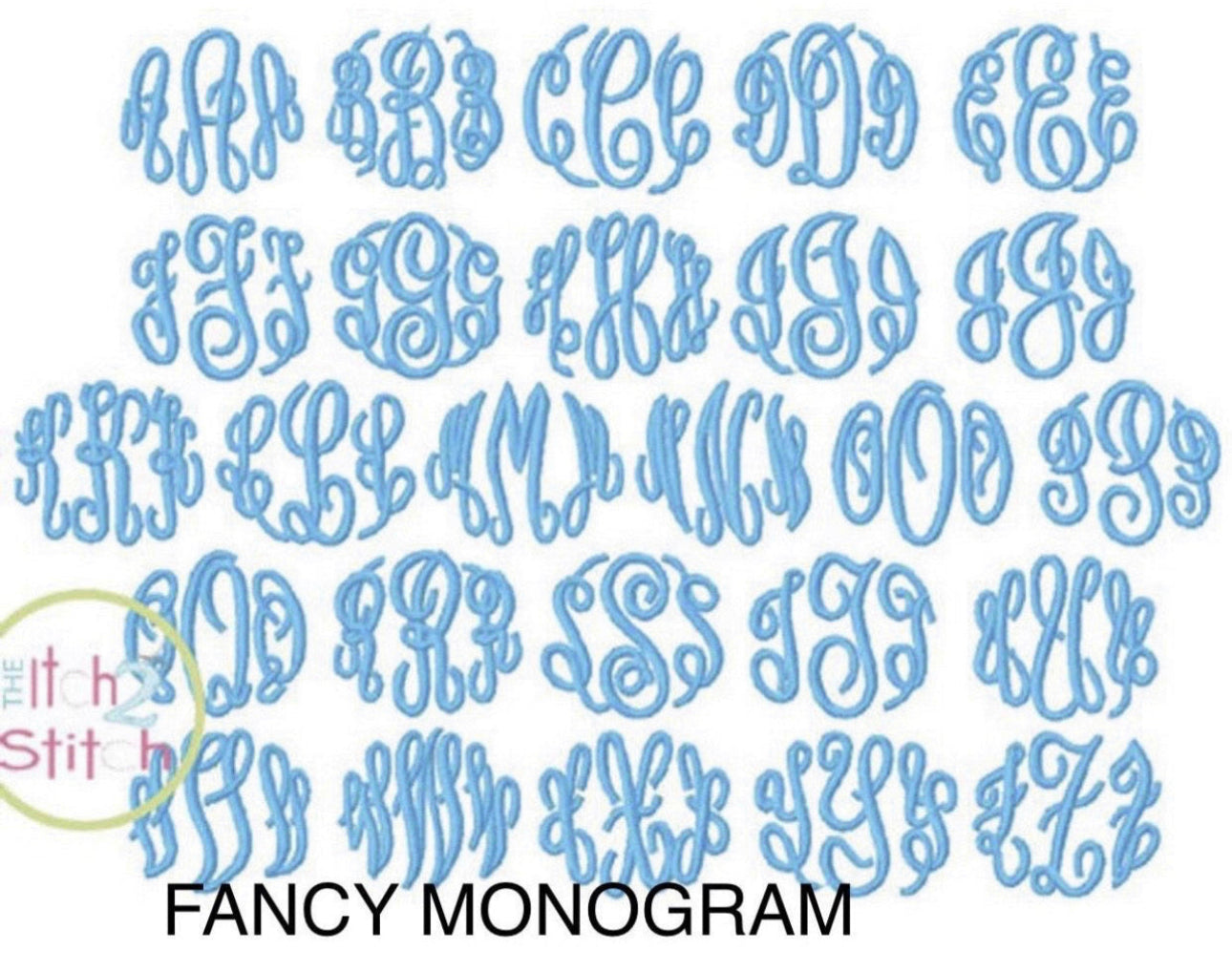 Showcase of Fancy Monogram Font for Monogram