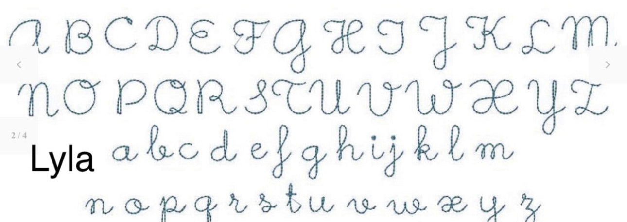 Showcase of Lyla Font for Monogram