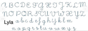 Showcase of Lyla Font for Monogram