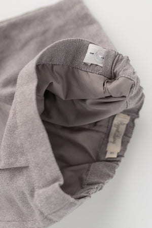 Gray Herringbone Shorts