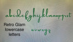 Retro glam lowercase letters monogram | Cygnet Living