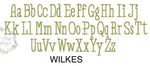 Showcase of Wilkes Font for Monogram