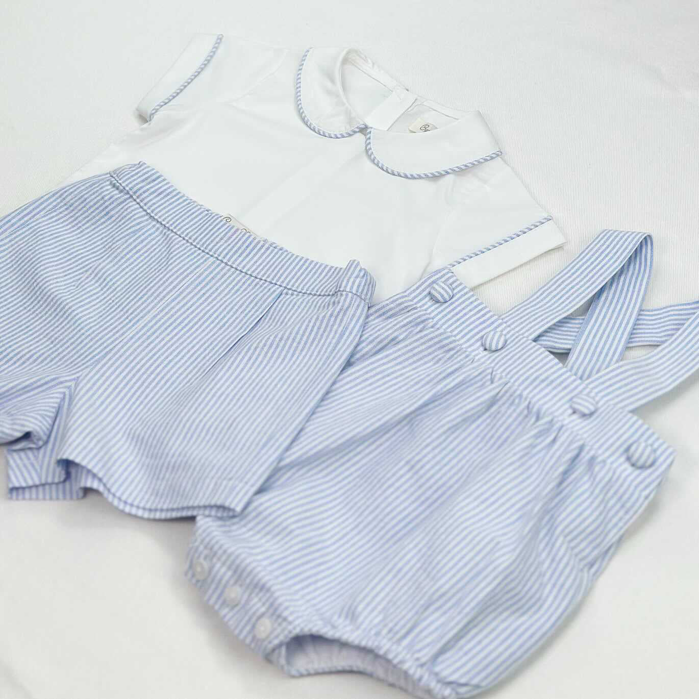 Boys Stripe Shorts Set