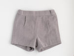 Gray Herringbone Shorts