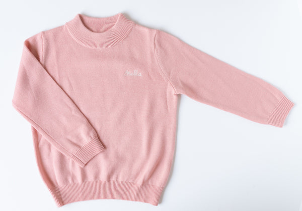 Shop Mock Turtleneck Dusty Rose Cygnet Living