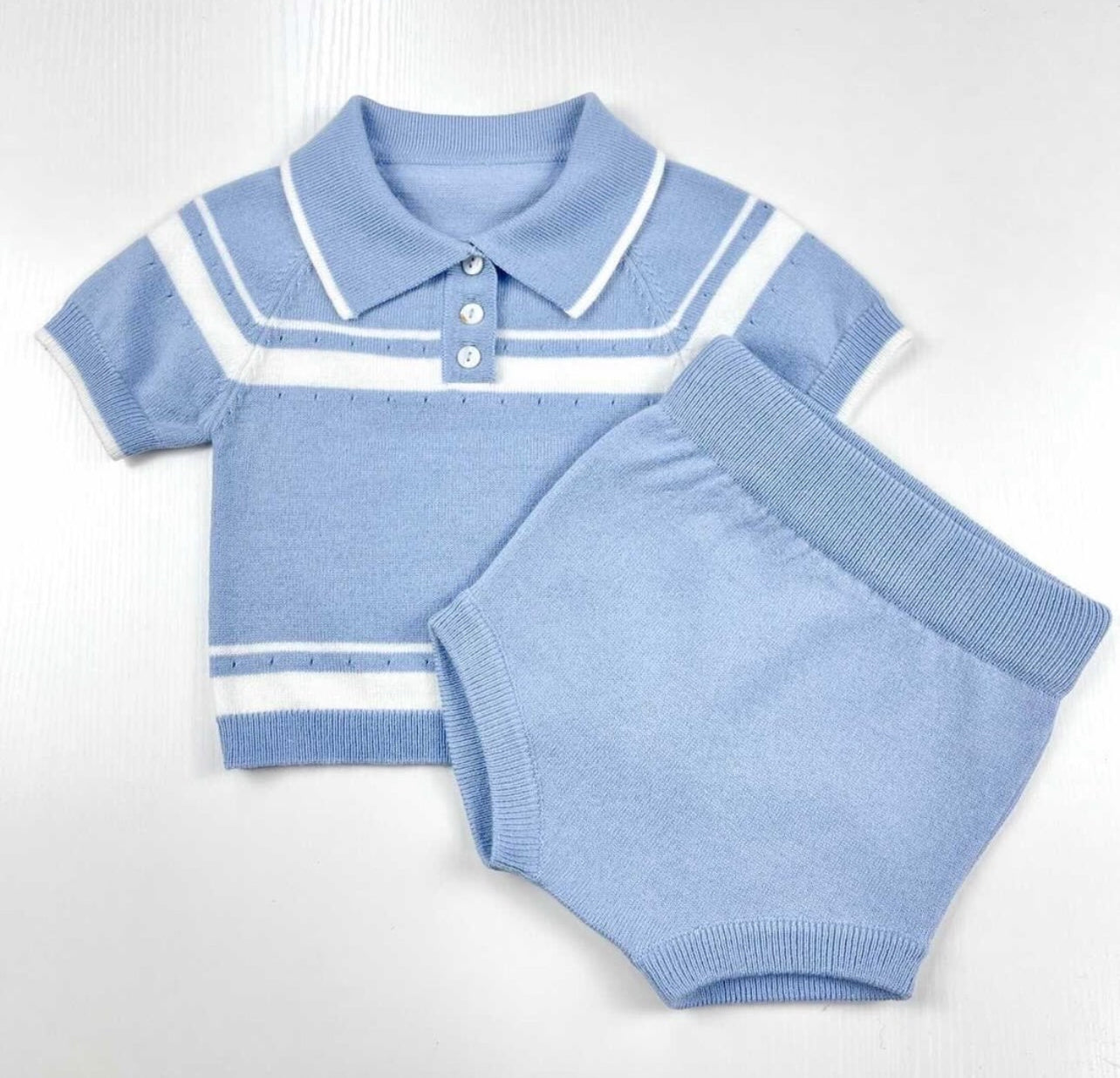 Boys Knitted Polo Set