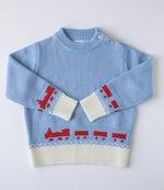 Boys Merino Train Sweater