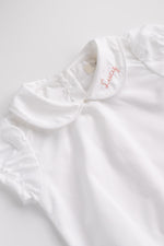 Baby Girls Round Collar Blouse Onesie