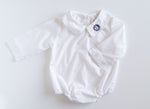 Boys Long Sleeve Eton Collar Onesie