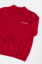Mock Turtleneck RED