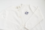Classic Cotton Cardigan WHITE