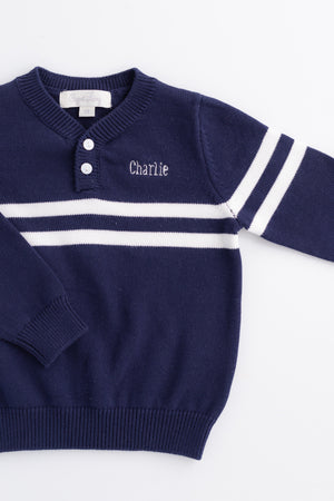 Rugby Pullover Sweater NAVY