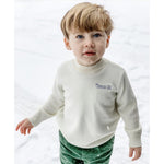 LIttle boy wearing kids wool sweater | Cygnet Living