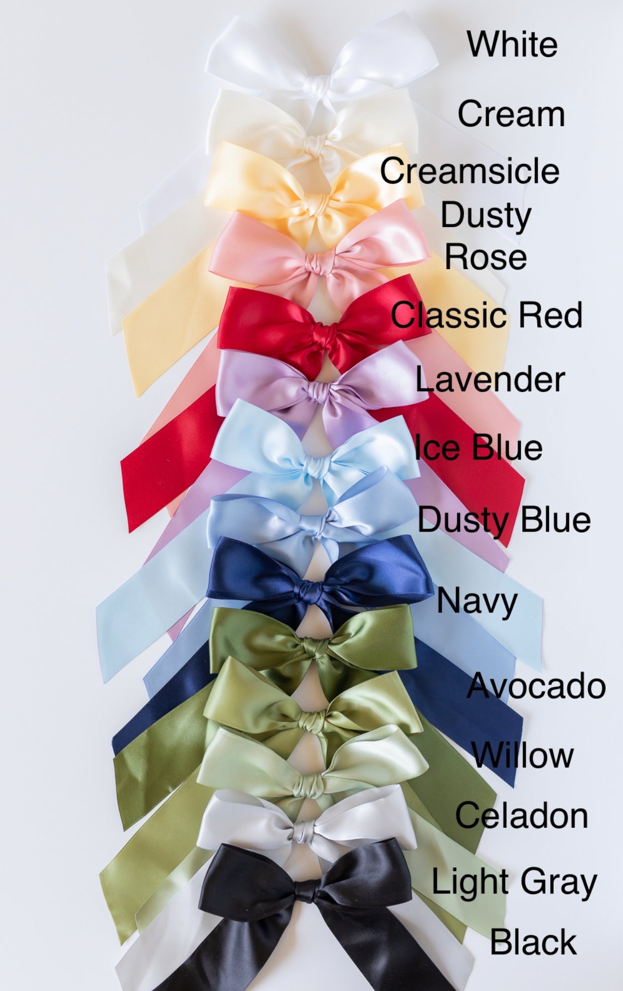 Satin Long Tail Bows