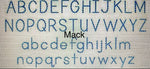 Showcase of Mack Font for Monogram