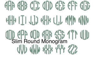 Slim round monogram | Cygnet Living