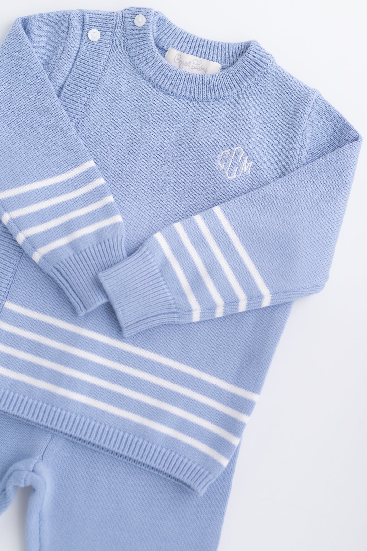 Side Button Sweater Pant Set
