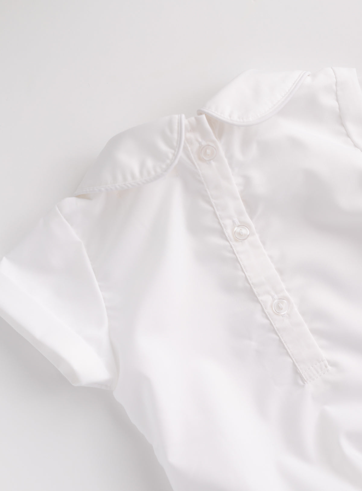 Boys Short Sleeve Round Collar Onesie