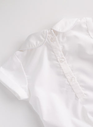 Boys Short Sleeve Round Collar Onesie