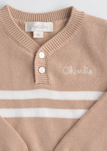Rugby Pullover Sweater TAN