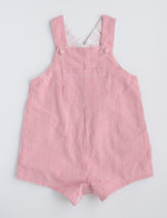 Red Seersucker Shortall