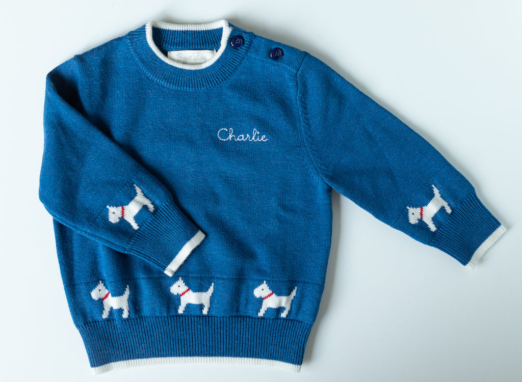 Blue Dog Sweater