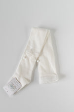 Velvet Bow Tights WHITE