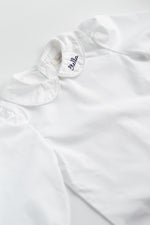 Girls Round Collar Long Sleeve Blouse