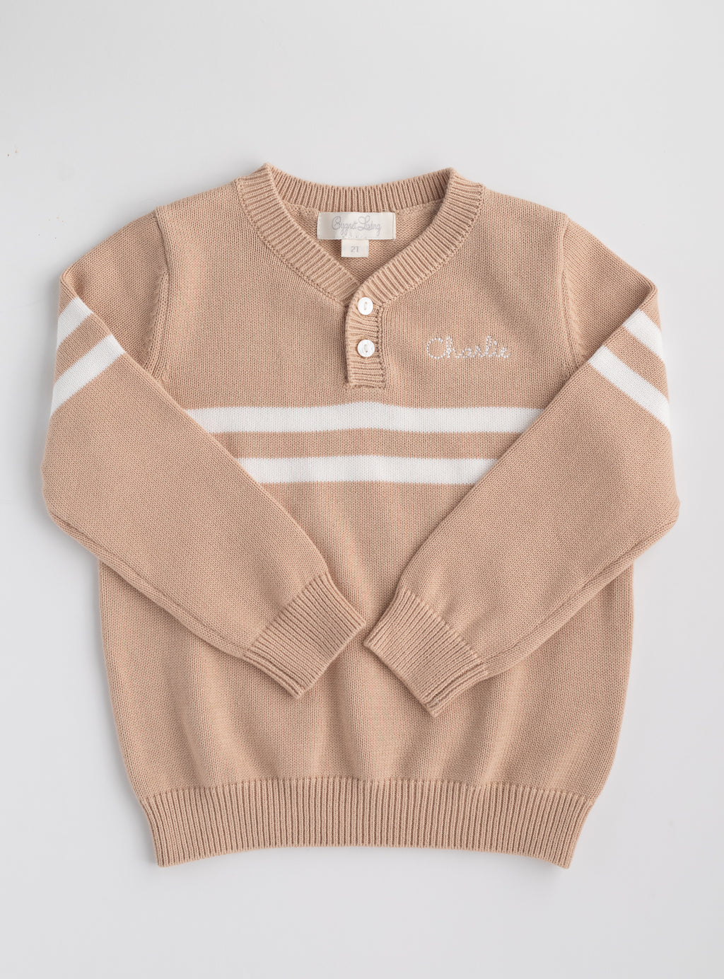 Rugby Pullover Sweater TAN