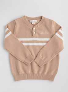 Rugby Pullover Sweater TAN