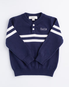 Rugby Pullover Sweater NAVY