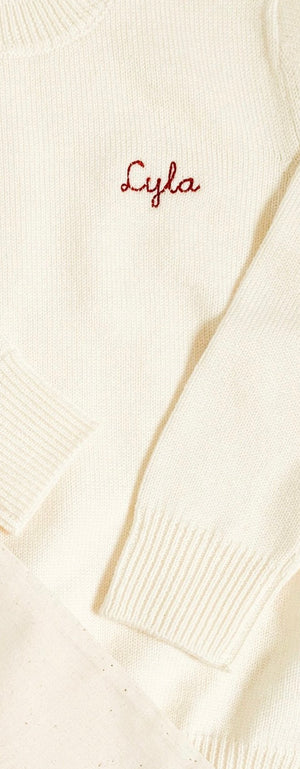 Womens Personalized Merino Wool Sweater