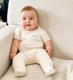 Baby wearing Vintage Layette Set | Cygnet Living