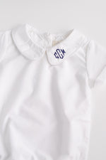 Boys Short Sleeve Eton Collar Blouse Onesie