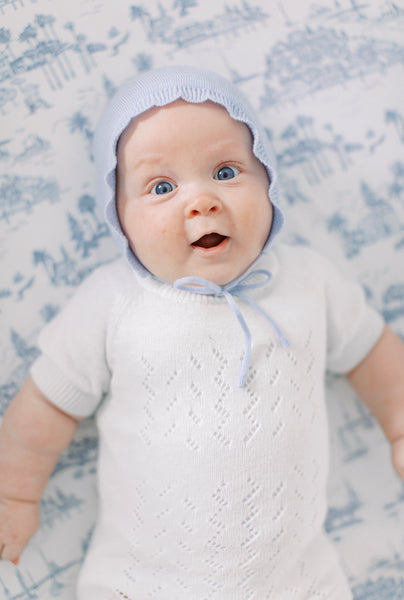 Blue baby bonnet 2025