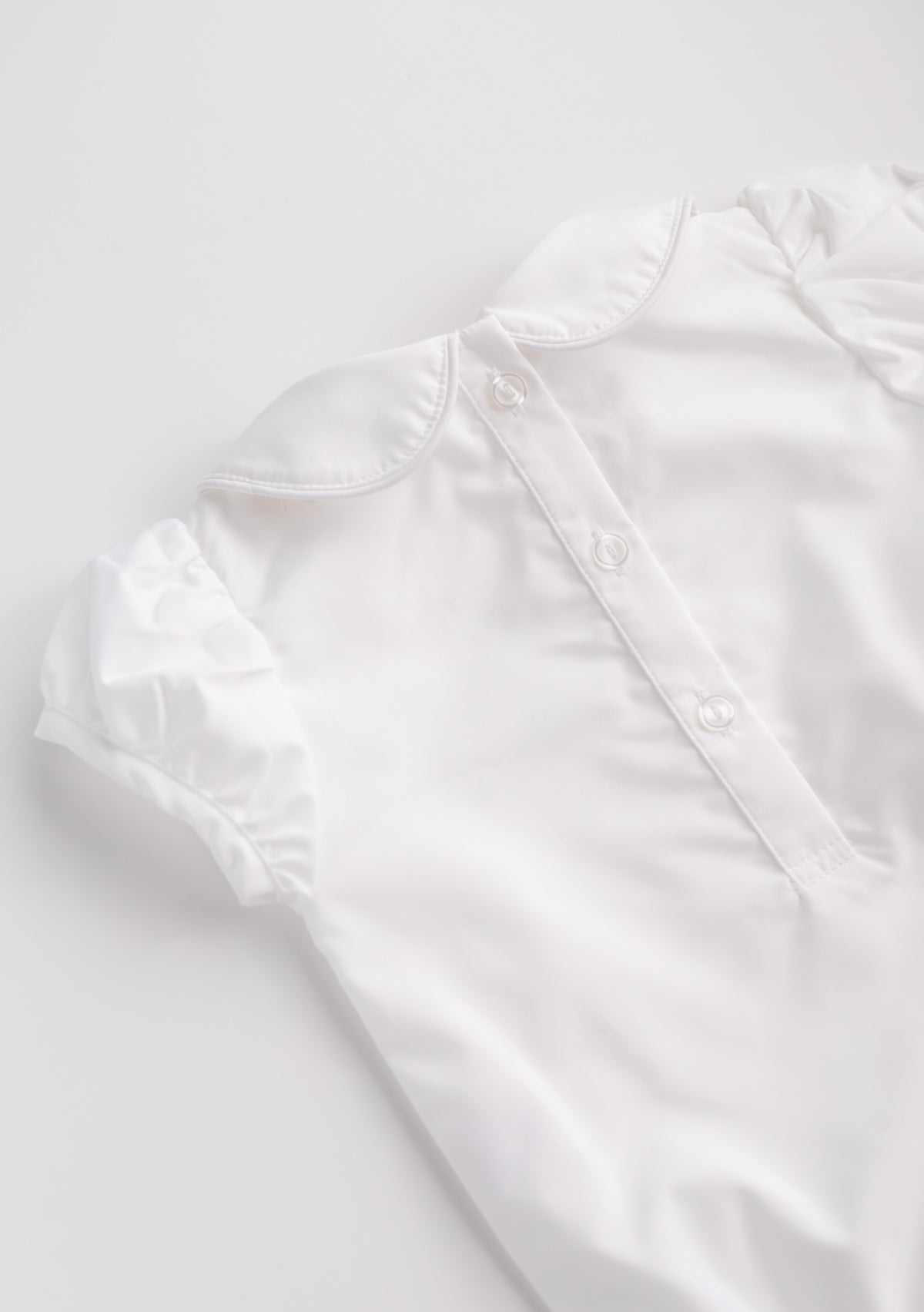 Baby Girls Round Collar Blouse Onesie
