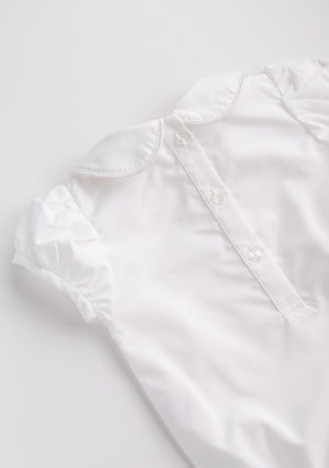 Baby Girls Round Collar Blouse Onesie