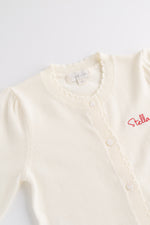 Scalloped Cardigan CREAM
