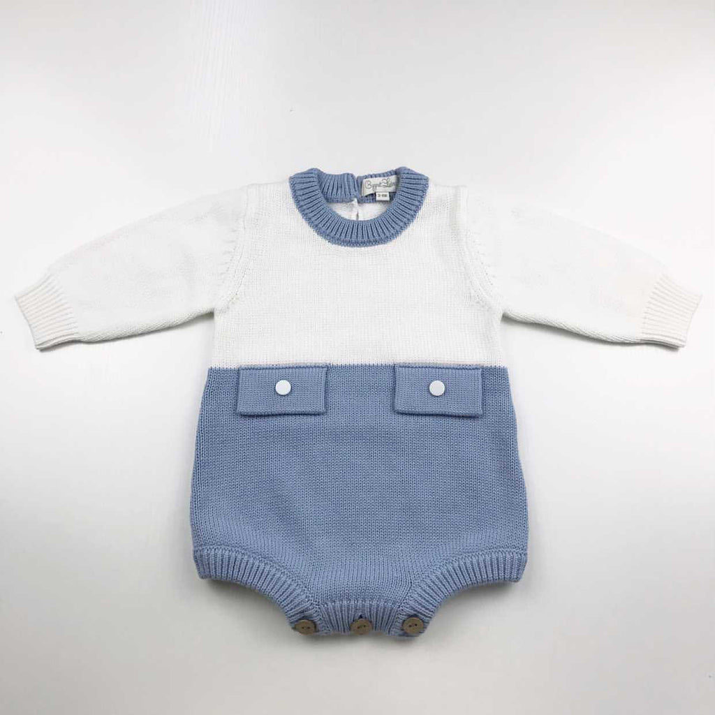 Theodore Romper DUSTY BLUE