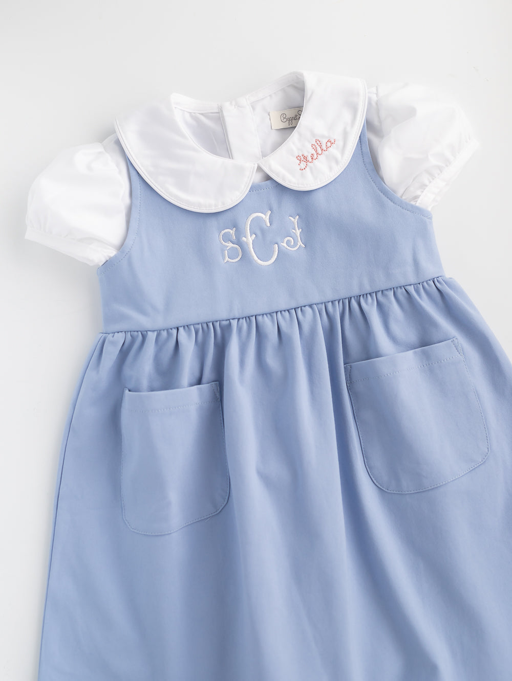 Dusty Blue Jumper Dress